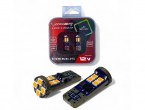 LED лампа (2шт) VIPER T10 3030 12SMD Canbus Yellow - 1